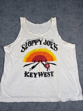 Sloppy Joes Key West Fruit of the Loom Extra Large (XL) Single Stitch 1986 Tank